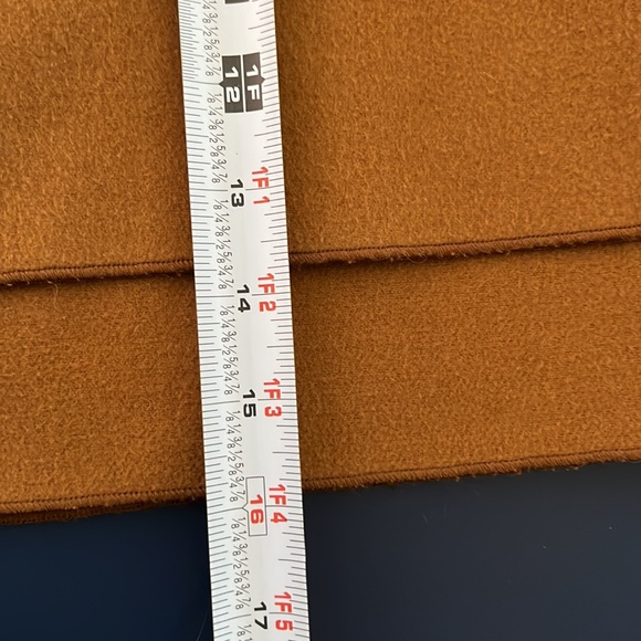 Anthropologie Meadow Rue Brown Felt Mini skirt - Picture 10 of 11